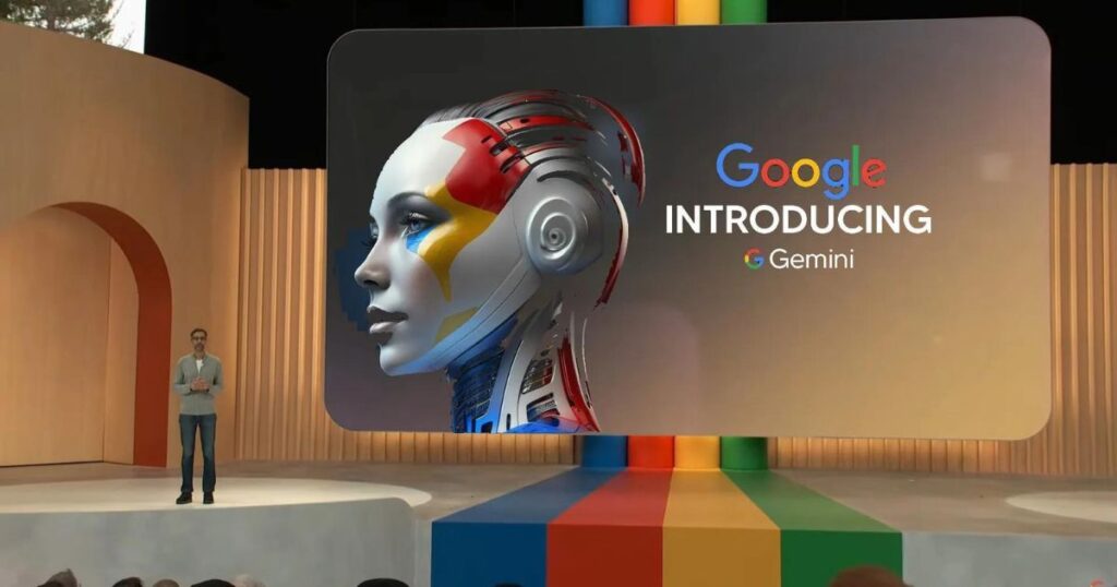 Gemini AI launch at Google IO 2023